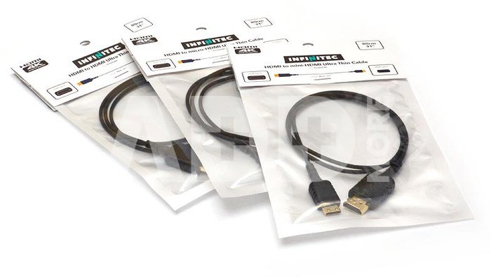 HDMI TO MICRO-HDMI ultra thin flexible 4K cable, 50cm