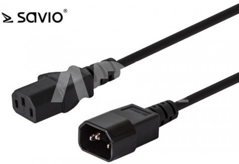 Elmak Power cord extension cable C13 / C14 Savio CL-99 10 pcs. 1.2m pack