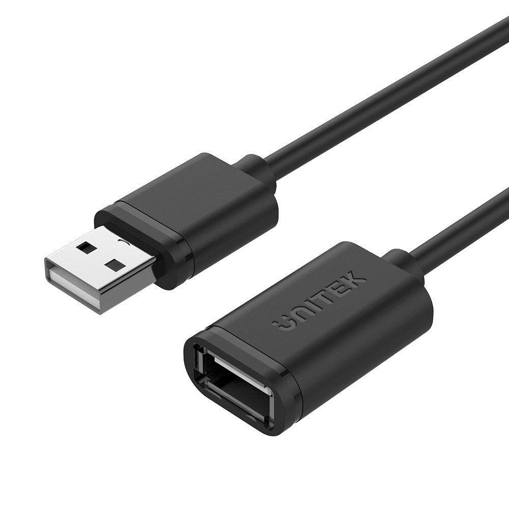 UNITEK Y-C417GBK USB kabelis 3 m USB 2.0 USB A Juoda