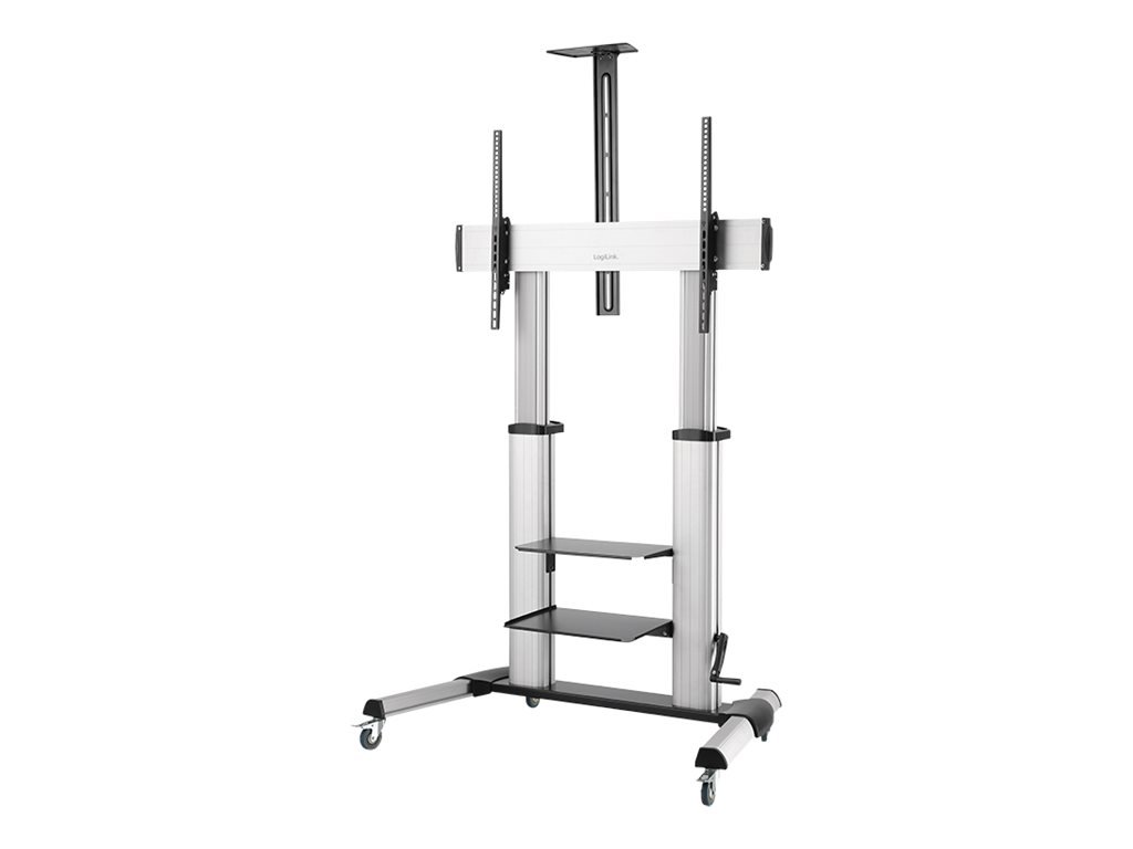 LOGILINK BP0084 TV monitor cart 60-100inch height adjustable 100kg max.
