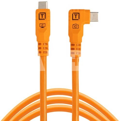 Tether Tools cable USB-C - USB-C TetherPro Optima 10G Right Angle 1.8m, orange