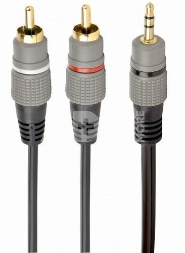 CABLE AUDIO 3.5MM TO 2RCA 1.5M/GOLD CCA-352-1.5M GEMBIRD
