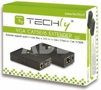 Techly VGA extender up to 300m over Cat5e/6 network cable
