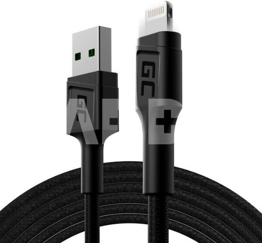 Green Cell Cable Ray USB-Lightning 200cm, LED backlight