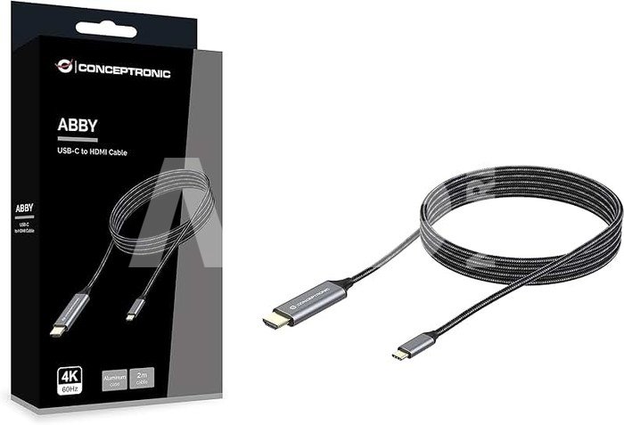 Conceptronic ABBY10G USB-C to HDMI-Cable, 4K 60Hz