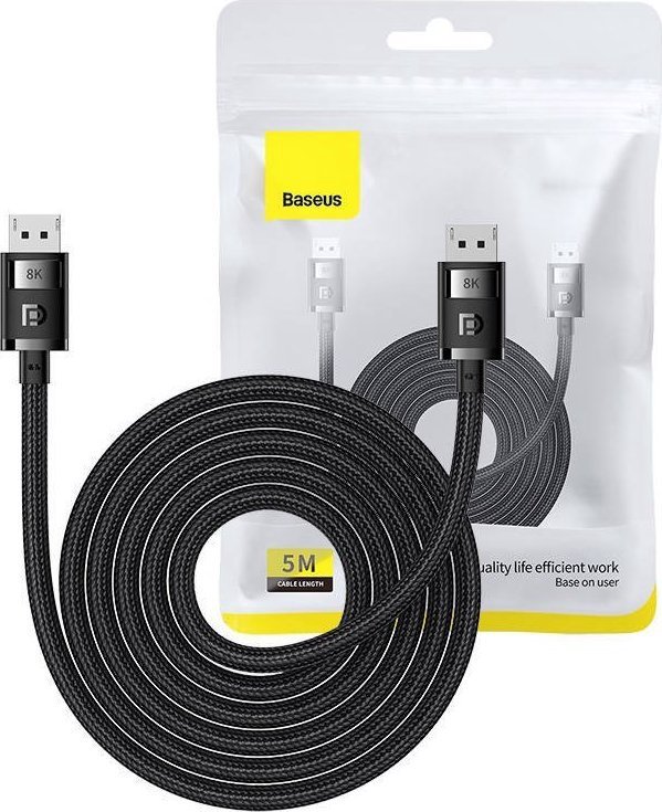Cable Baseus DP 8K cable for DP 8K Baseus High Definition 5m (black)