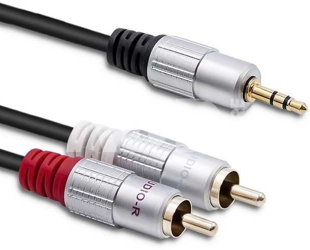 Qoltec Cable 2xRCA Mini Jack 3.5mm