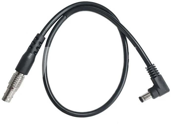 Teradek 2pin to Right-Angle Barrel Power Cable (45 cm) for Ace