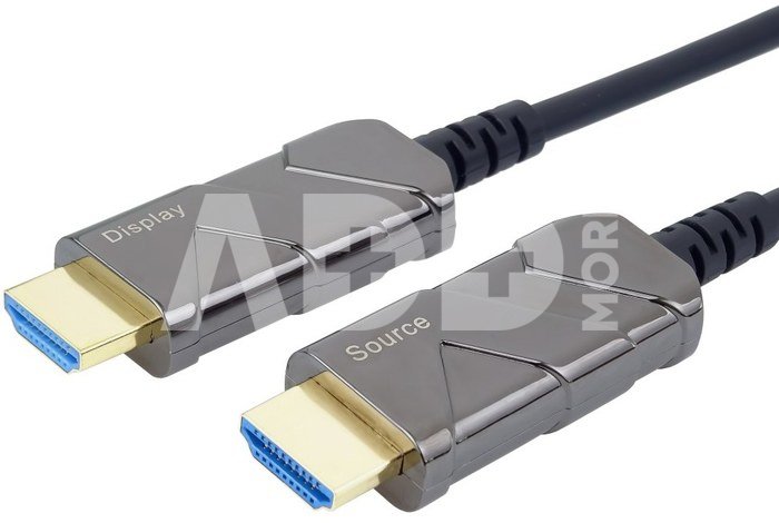 PremiumCord Ultra High Speed HDMI 2.1 Optical Fiber AOC Cable 8K@60Hz, 20m gold