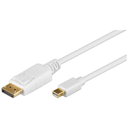 Kabelis Goobay Mini DisplayPort 1.2 White 1 m