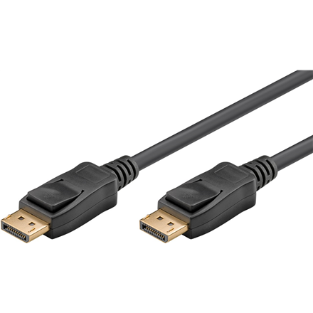Kabelis Goobay Black DisplayPort connector 2.0  DP to DP  2 m