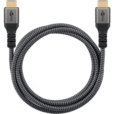Audio kabelis Goobay High Speed HDMI Cable with Ethernet  Black  HDMI to HDMI  1 m
