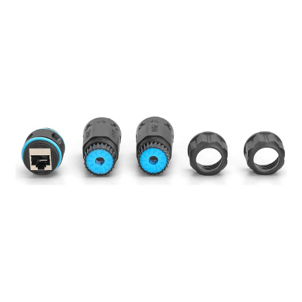Audio kabelis Digitus CAT 6A Outdoor Connection, protection class IP68, RJ45 to RJ45 connection  DN