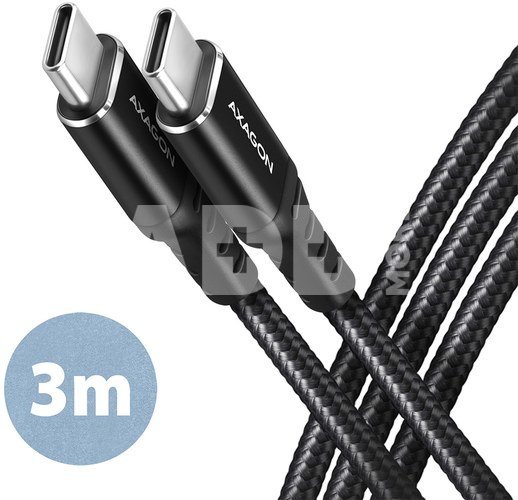 AXAGON Data and charging cable, 3 m | BUCM-CM30AB | USB Type C to USB Type C