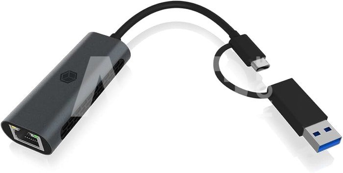 Raidsonic ICY BOX IB-LAN301-C3 USB Type-C / Type-A to LAN