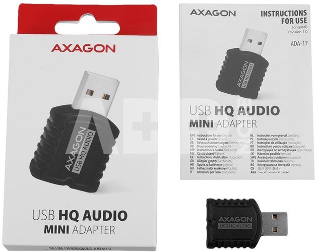 AXAGON | ADA-17 USB - HQ Mini Audio Adapter