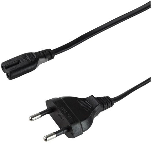 Logilink Power cord CEE 7/16 to C7, 1.8 m, Black