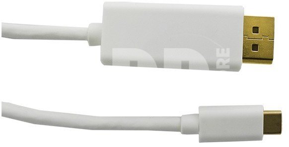 Qoltec DisplayPort Alternate mode cable | USB 3.1 C male / DisplayPort male | 4Kx2K | 2m