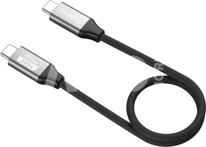 SmallRig 5073 USB-C Data Cable (Straight to Straight, 35cm (40Gbps + 240W + 8K)