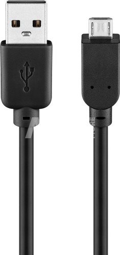 Goobay 93918 USB 2.0 Hi-Speed cabel, 1m, Black Goobay