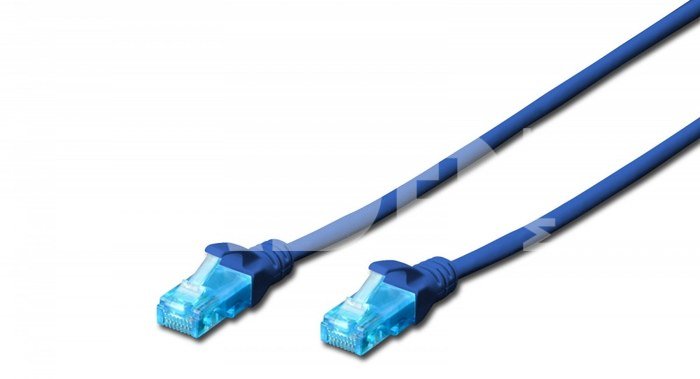 Digitus Patch cord U/UTP kat.5e PVC 5m blue