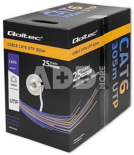 Qoltec Patchcord UTP cable CAT6, 305m