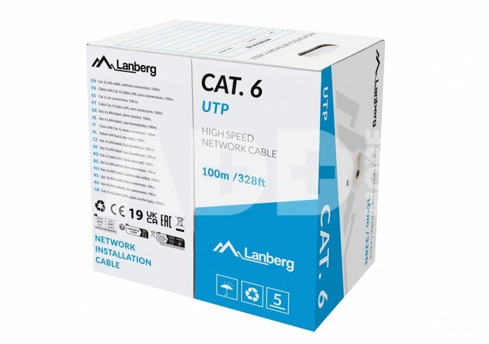 Lanberg Kabel LAN UTP kat.6 100 M CU LCU6-11CU-0100-