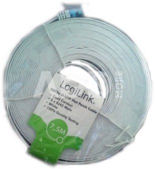 LogiLink CAT5e U-UTP flat patch cable, 20m