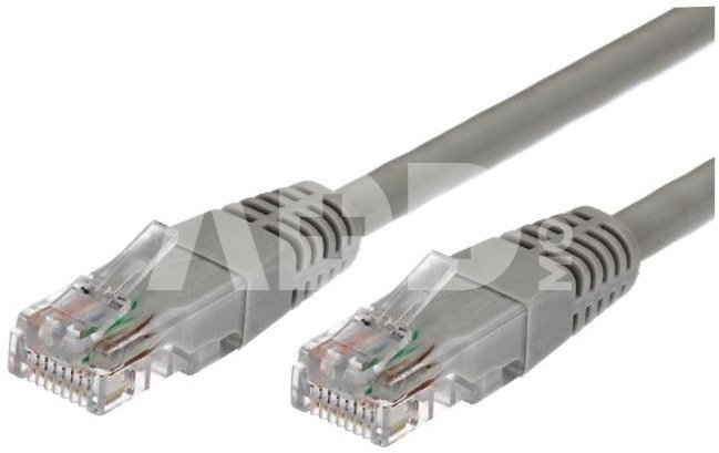 TB Patch cable cat.6 RJ45 UTP 1m. grey - pack of 10