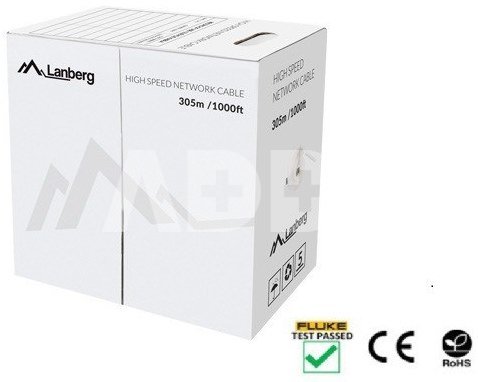 Lanberg Cable UTP Kat.5e wire LCU5-12CU-0305-BK black