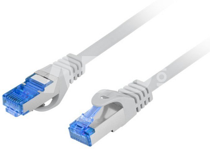 Lanberg Patchcord cat.6a S/FTP CCA 0.5m grey