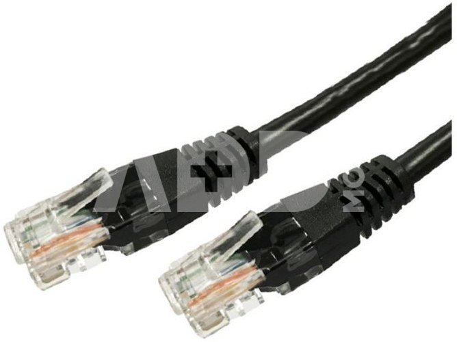 TB Patch cable cat.6a RJ45 UTP 1m. black - pack of 10