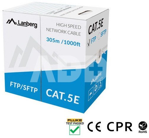 Lanberg Cable SFTP cat.5e 305m wire CU LCS5-11CU-0305-S grey