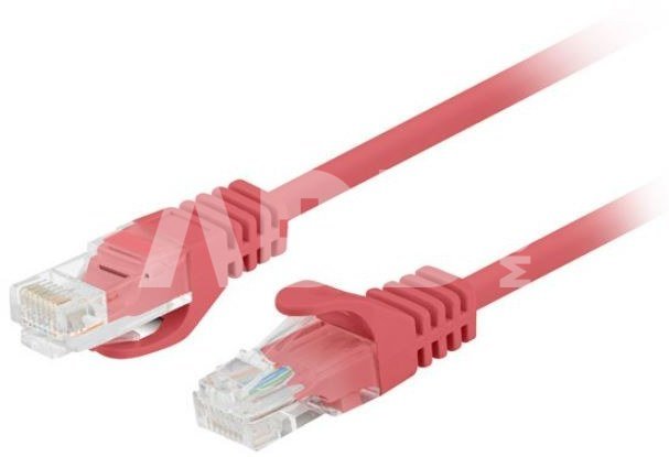 Lanberg Patchcord cat.5e UTP 3m red 10-pack fluke passed PCU5-20CC-030