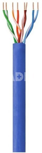 Techly Installation cable twisted pair UTP Cat6 4x2 wire CCA 305m blue