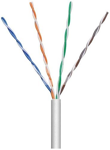 Techly Installation cable twisted pair U/UTP Cat5e 4x2 stranded 100% copper 305m gray