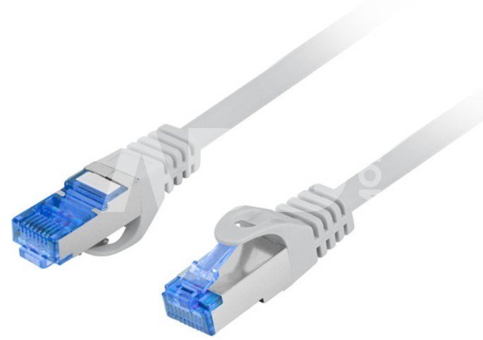 Lanberg Patchcord cat.6a S/FTP CCA 1.5m grey