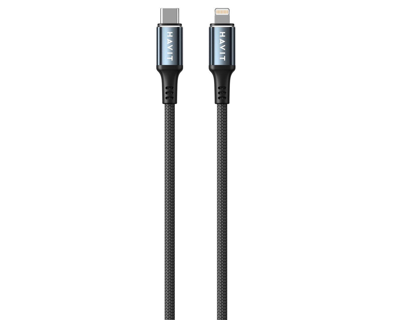 Havit CB6311 - 1 m ilgio kabelis iš C tipo USB į Lightning (baltas)