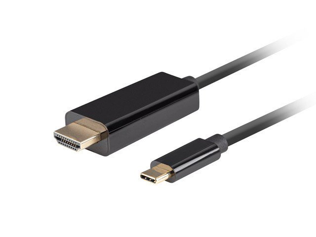 LANBERG KABELIS USB-C(M)->HDMI(M) 0.5M 4K 60HZ JUODAS