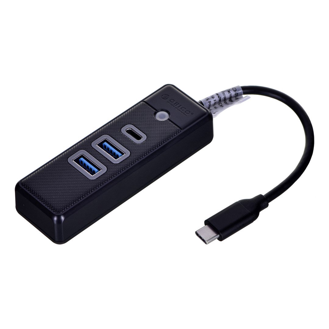 ORICO HUB USB-C, 2x USB-A (2x3.0), USB-C, 5 GBPS, PWC2U-C3-015-BK-EP