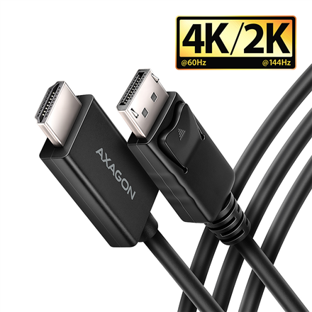 Audio kabelis AXAGON Active cable RVD-HI20C2  DisplayPort to HDMI  1.8 m