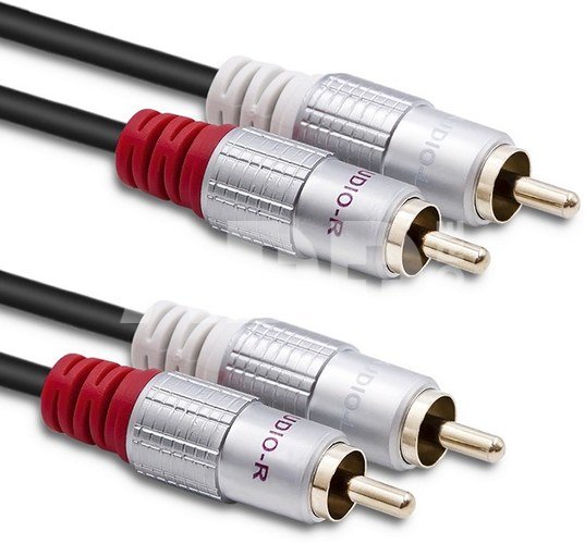 Qoltec Cable 2xRCA male 2xRCA male
