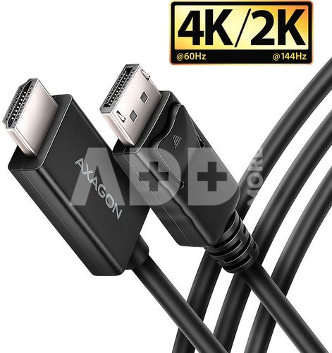 AXAGON Active cable RVD-HI20C2 | DisplayPort to HDMI | 1.8 m