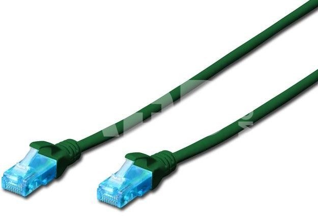 Digitus Patch cord U/UTP kat.5e PVC 3m green