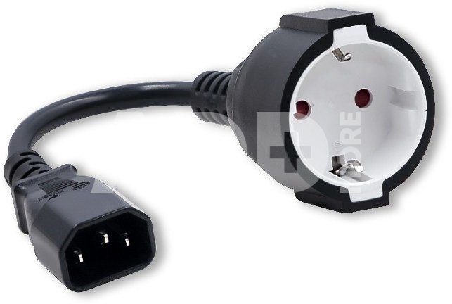 Qoltec Adapter IEC 320 C14 / SCHUKO