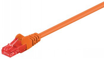 GB CAT 6 PATCH CABLE, U/UTP ORANGE 1M
