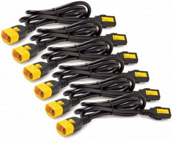 APC POWER CORD KIT (6 EA), LOCKING, C13 TO C14, 1.2M