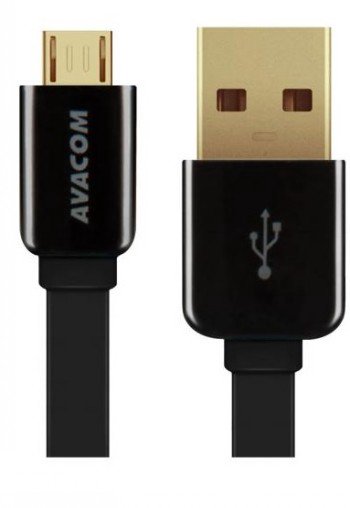 AVACOM MIC-120K USB CABLE - MICRO USB, 120CM, BLACK