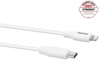 AVACOM MFIC-120W USB CABLE-C - LIGHTNING, MFI CERTIFICATION, 120CM, WHITE