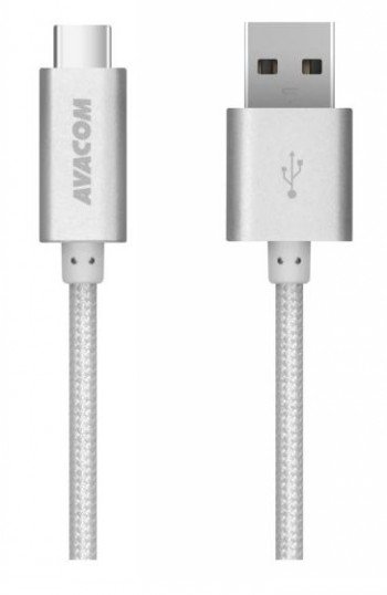 AVACOM TPC-100S USB CABLE - USB TYPE-C, 100CM, SILVER